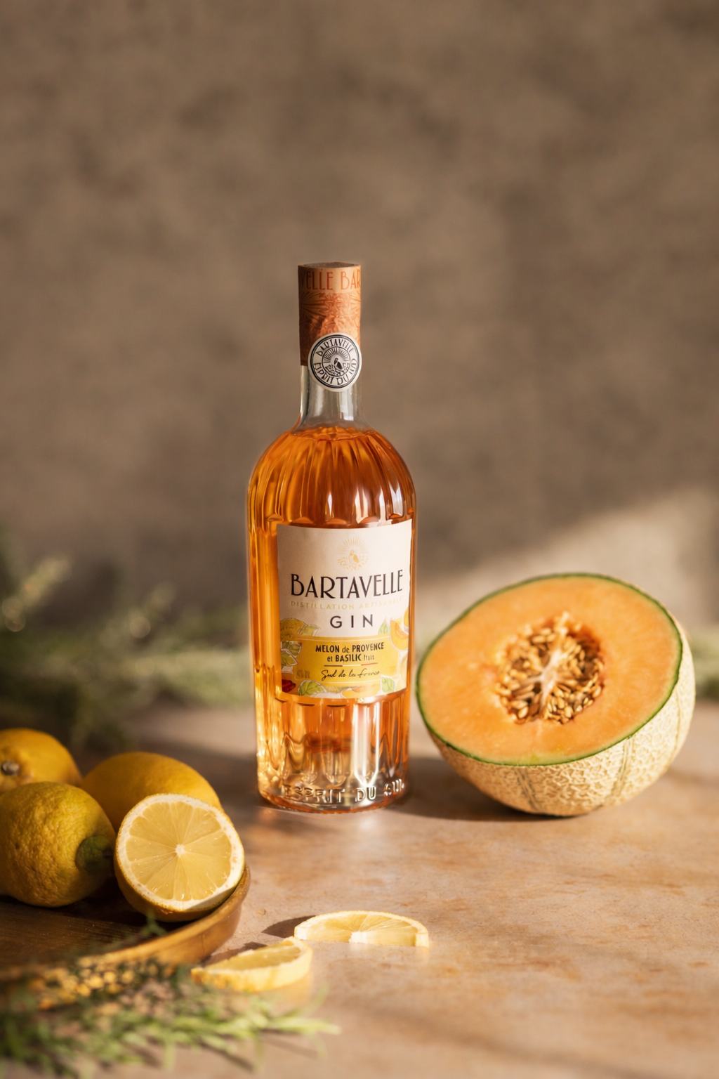 Gin Melon & Basilic artisanal